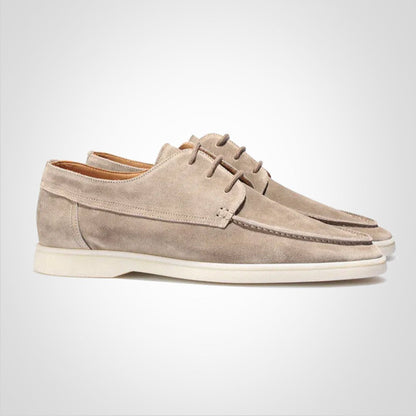 Men's Suede Lace-Up Derby Loafer Hybrid Shoes