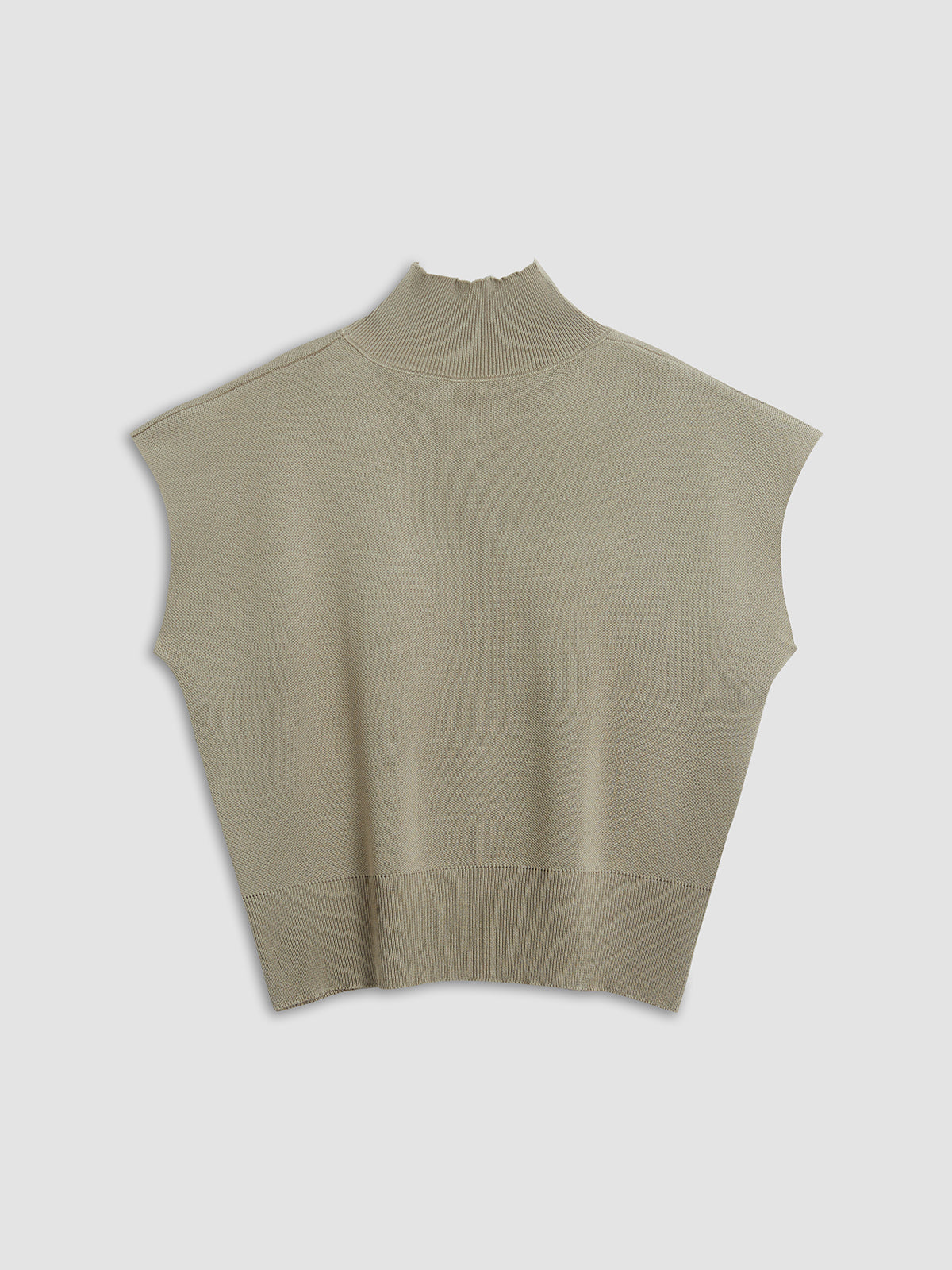 Women's Short-Sleeve Mock-Neck Casual Top