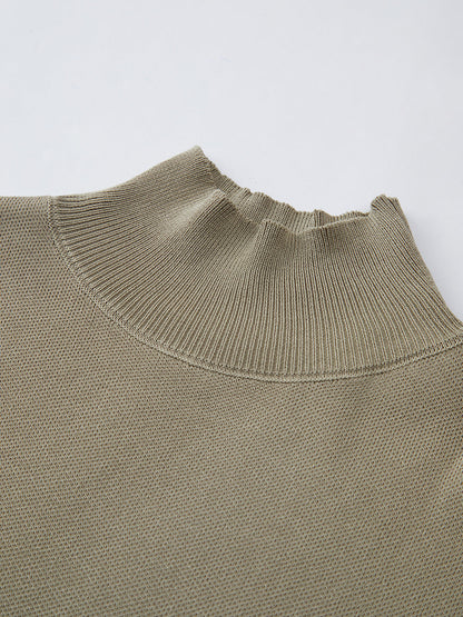 Women's Short-Sleeve Mock-Neck Casual Top