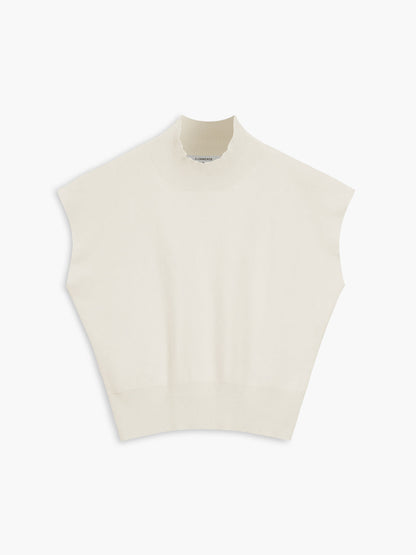 Women's Short-Sleeve Mock-Neck Casual Top