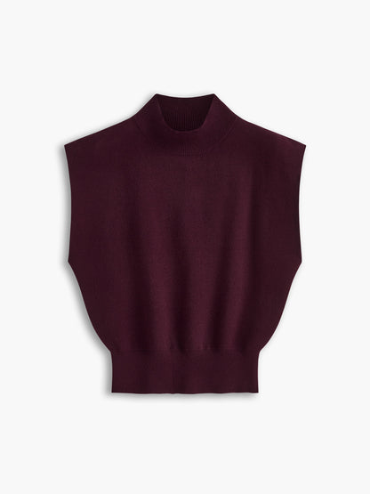 Women's Short-Sleeve Mock-Neck Casual Top
