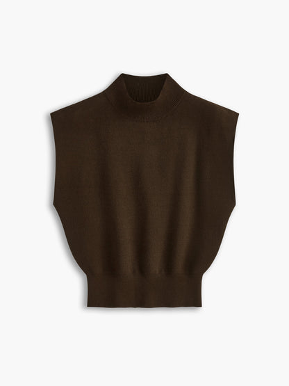 Women's Short-Sleeve Mock-Neck Casual Top