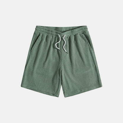 Men's Casual Short-Sleeve Shirt and Shorts Two-Piece Outfit