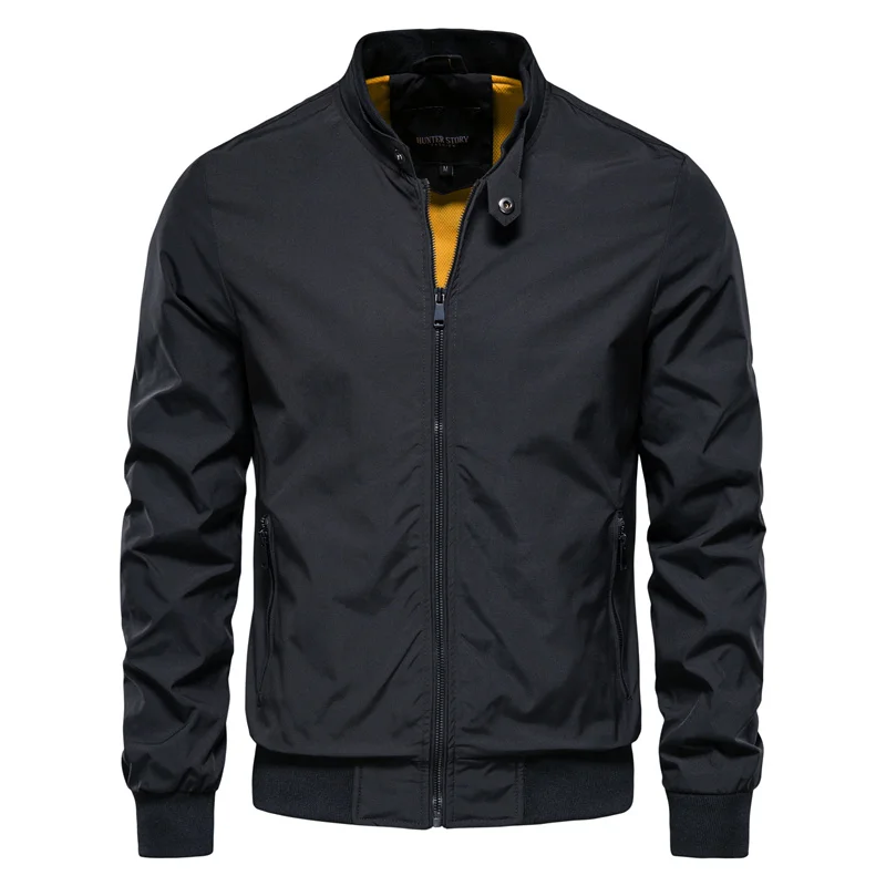 Men's Classic Zip-Front Bomber Jacket