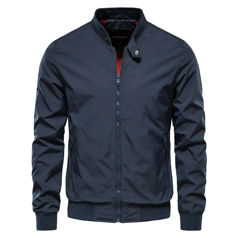 Men's Classic Zip-Front Bomber Jacket