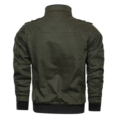 Men's Casual Zip-Up Bomber Jacket