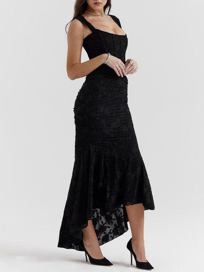Mother of the Bride Jacquard Lace Corset Mermaid Gown