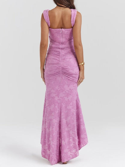 Mother of the Bride Jacquard Lace Corset Mermaid Gown