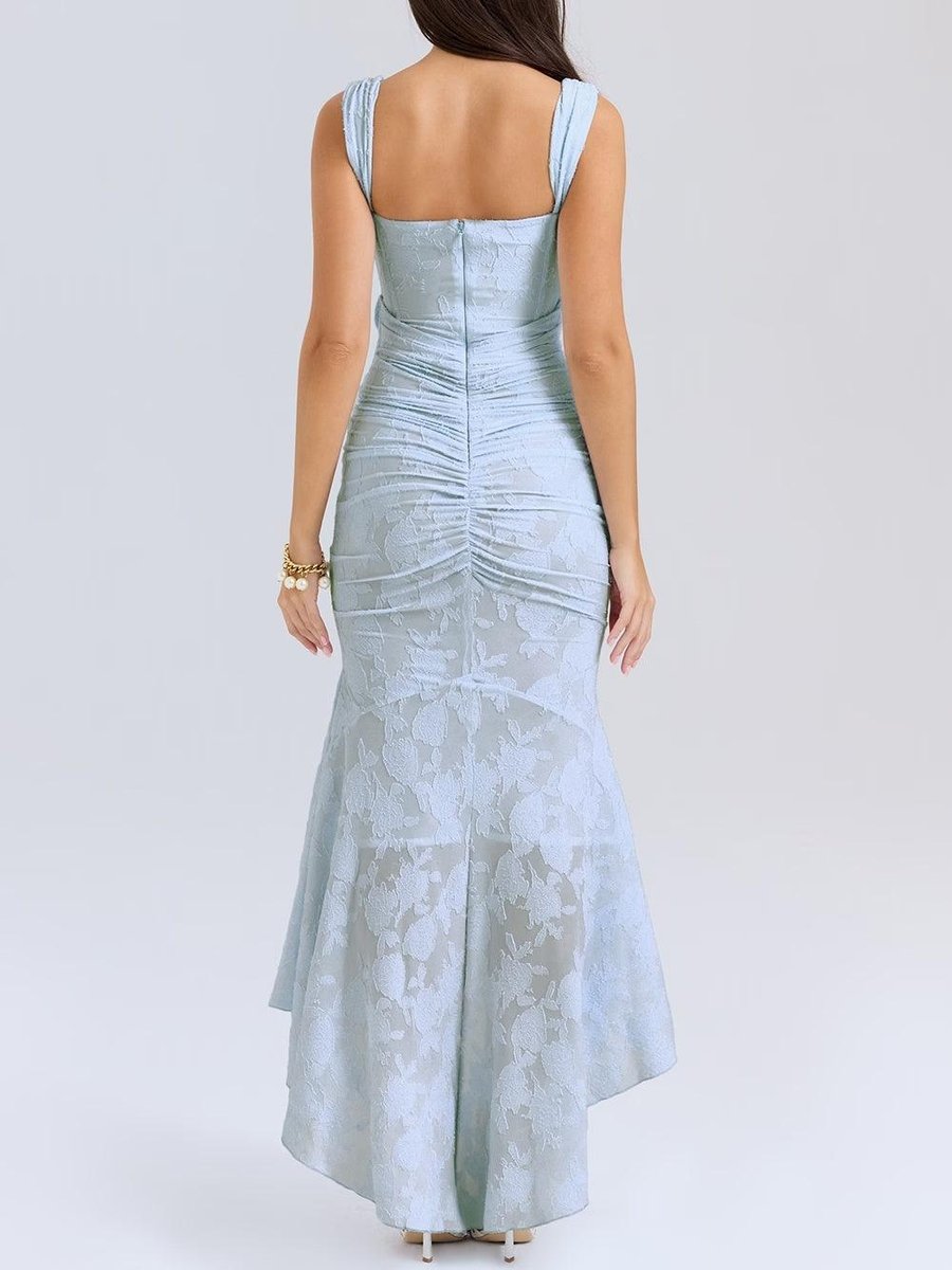 Mother of the Bride Jacquard Lace Corset Mermaid Gown