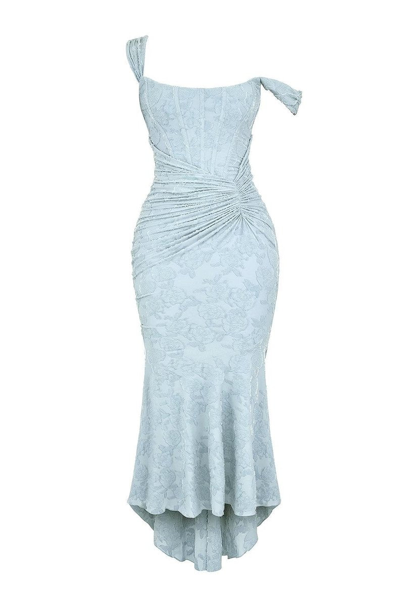 Mother of the Bride Jacquard Lace Corset Mermaid Gown