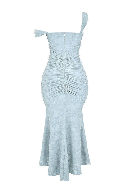 Mother of the Bride Jacquard Lace Corset Mermaid Gown