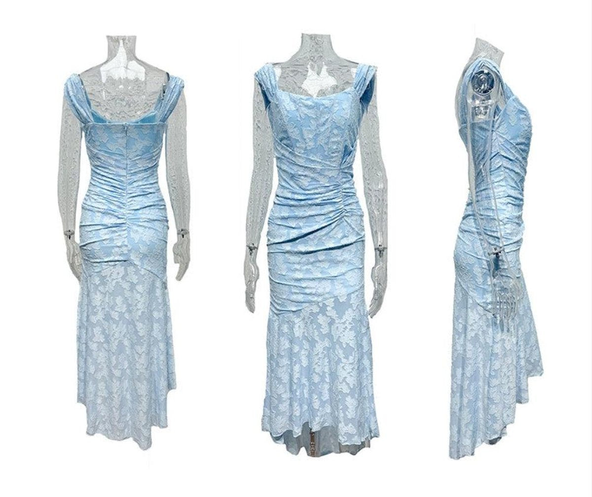 Mother of the Bride Jacquard Lace Corset Mermaid Gown