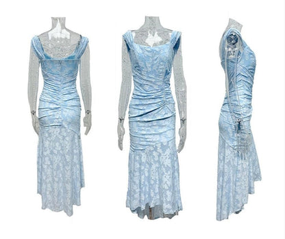 Mother of the Bride Jacquard Lace Corset Mermaid Gown