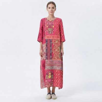 Women's Bohemian Ethnic Summer Maxi Dress