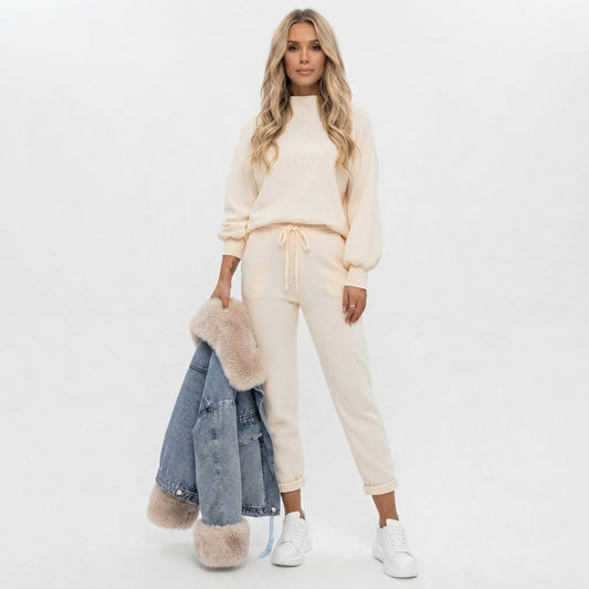 Women's Relaxed-Fit Two-Piece Loungewear Set