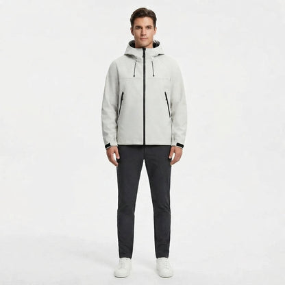 Men's Hooded Windproof Waterproof Shell Jacket