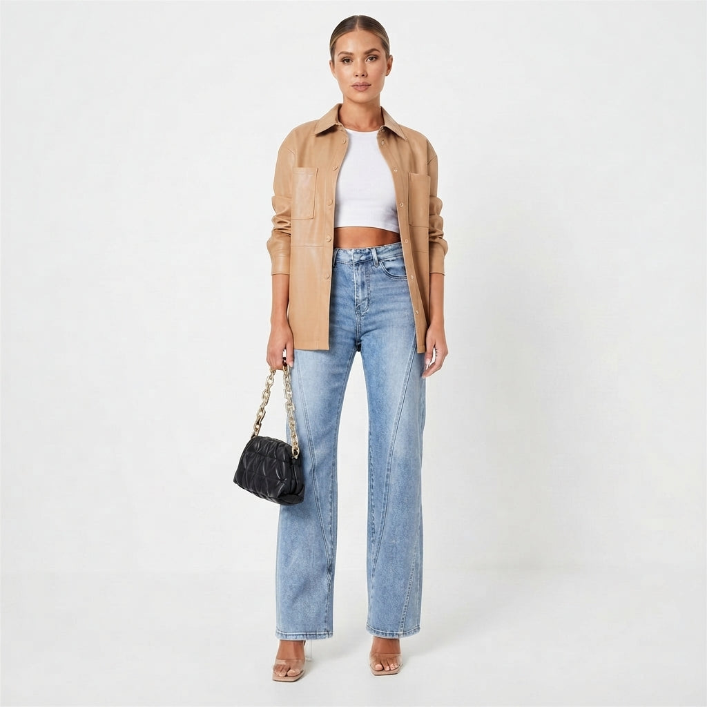 Women's Classic Straight-Leg Denim Jeans