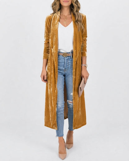 Women's Open-Front Longline Cardigan