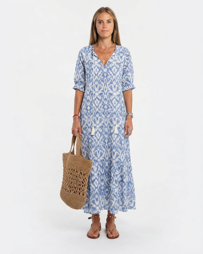 Women's Bohemian Pattern Wrap Dress