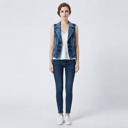 Women's Sleeveless Casual Denim Vest