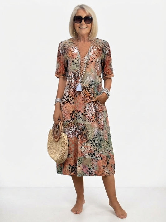 Women's Loose Cut Floral Print Casual Dress