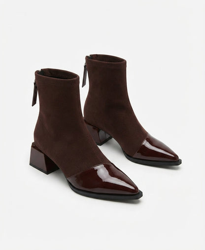 Women's Chunky Block-Heel Winter Ankle Boots