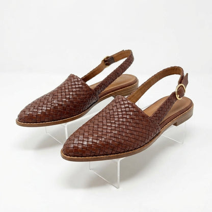 Women's Braided Slingback Ballerina Flats for Spring
