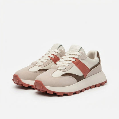 Women's Chunky Platform Lace-Up Sneakers
