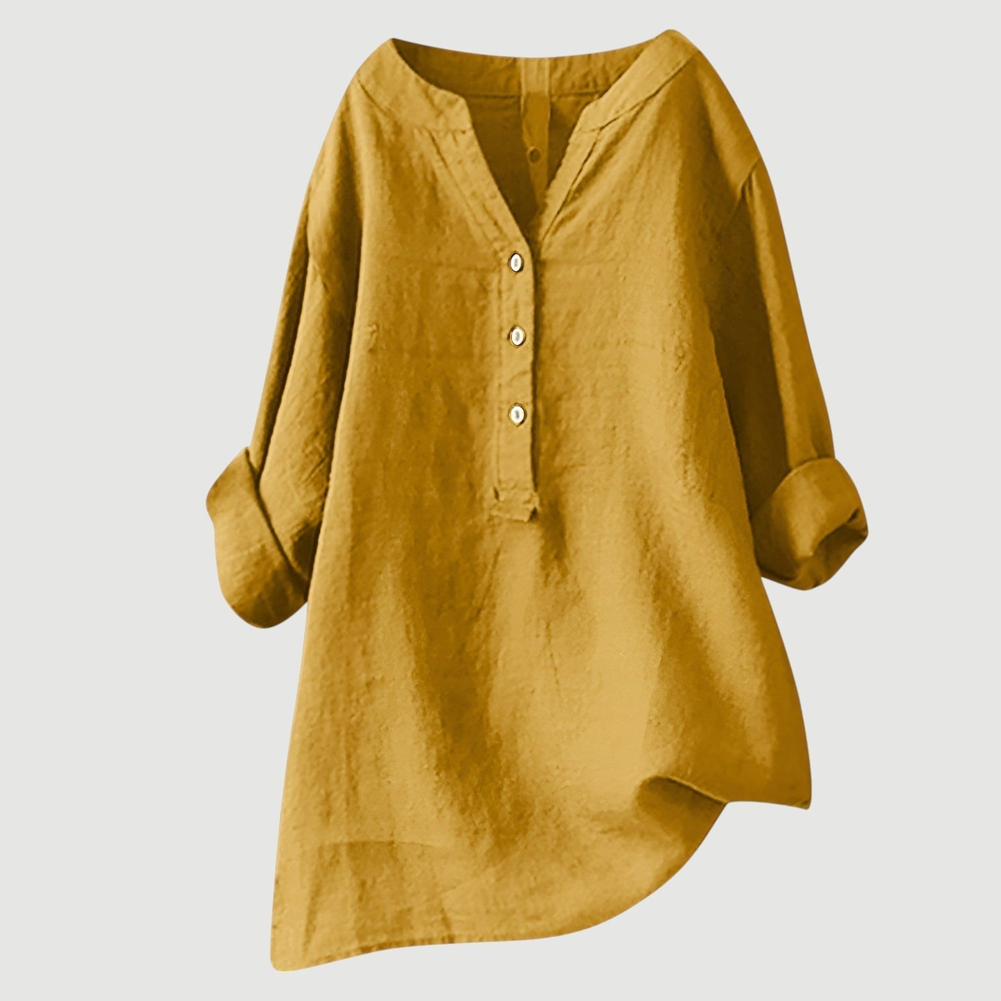 Women's Loose Button-Front Casual Shirt