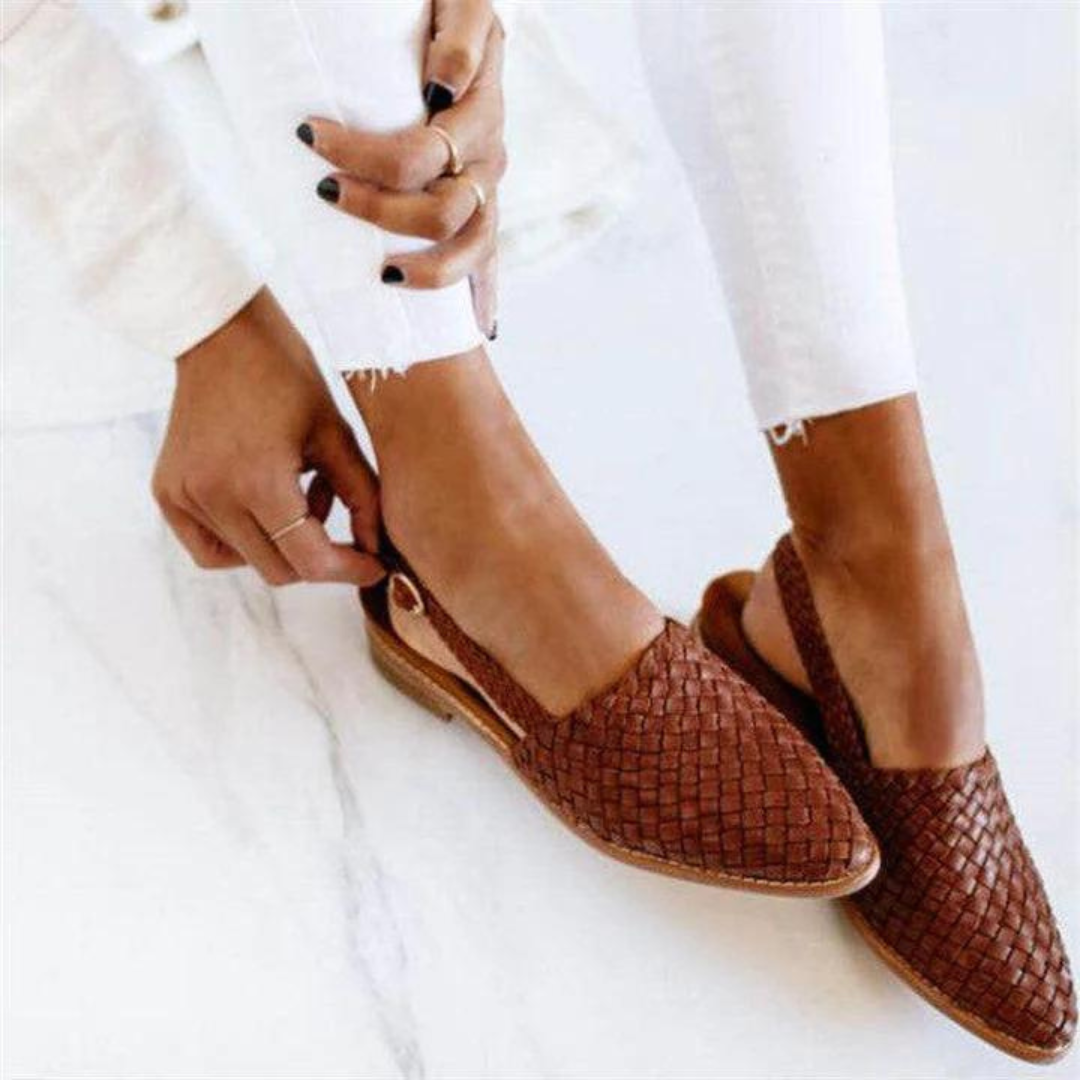 Women's Woven Flat Slip-On Loafers