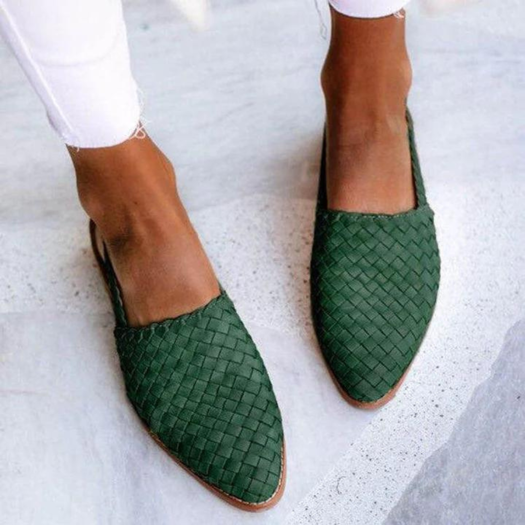 Women's Woven Flat Slip-On Loafers