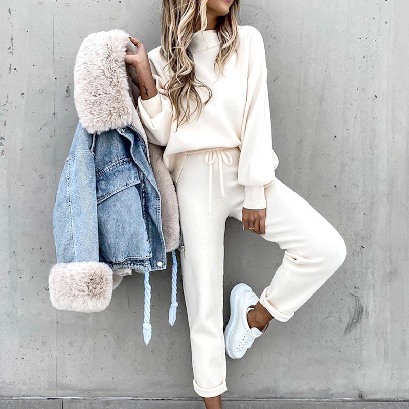 Women's Relaxed-Fit Two-Piece Loungewear Set